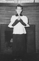 Altar Boy 1957, serving my 1st mass.