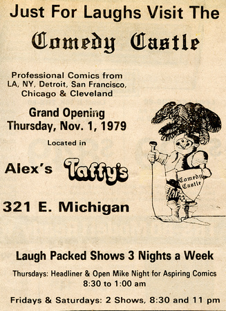 Comedy Castle (Lansing) Grand Opening Ad